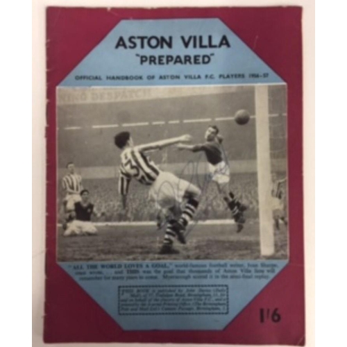 1692 - Four Aston Villa football programmes.
FA Cup Final 4th May 1957, signed by Stan Lynn & squad members... 