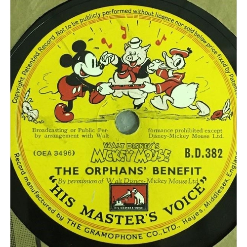 1699 - Two early, Walt Disney vinyl 78's. Snow White & The Seven Dwarfs & Mickey Mouse.