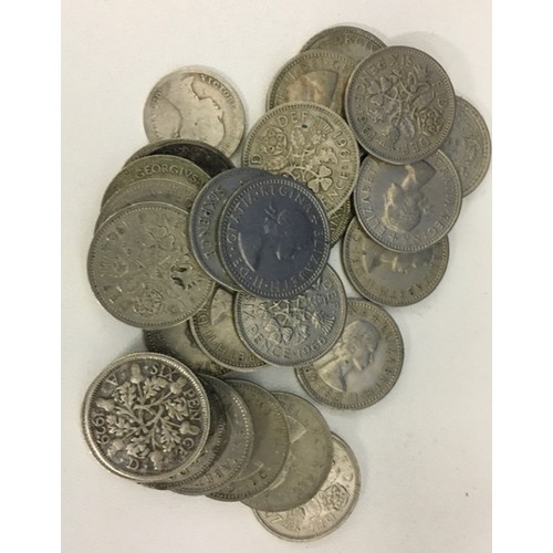 1670 - A quantity of pre-decimal & post decimal GB coinage, together with a bag of worldwide coins. Include... 