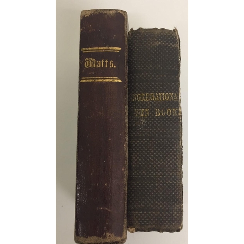 231 - Two rare, 19th century religious books. Isaac Watts - The Psalms of David & The Congregational Hymn ... 