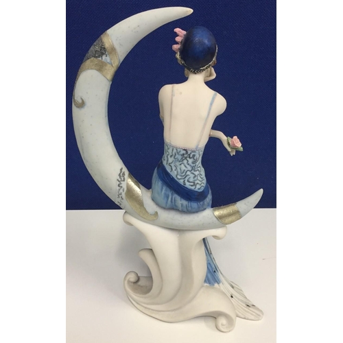 490D - A boxed Shudehill Charleston Lady on Moon figurine. (No. 81996) Height 32cm.