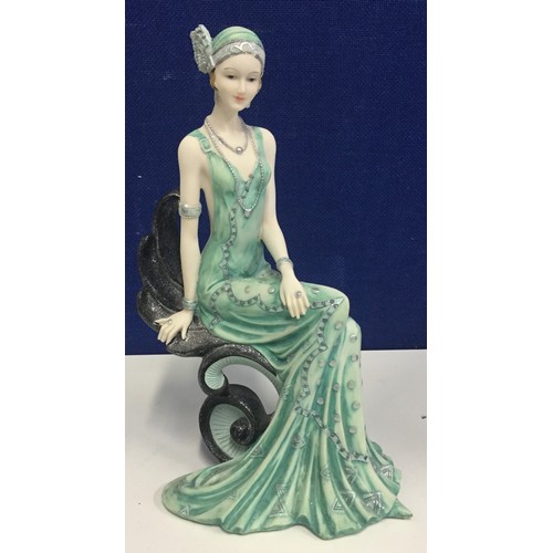 490F - A boxed Shudehill Charleston Lady seated figurine. (No. 81994) Height 27cm.