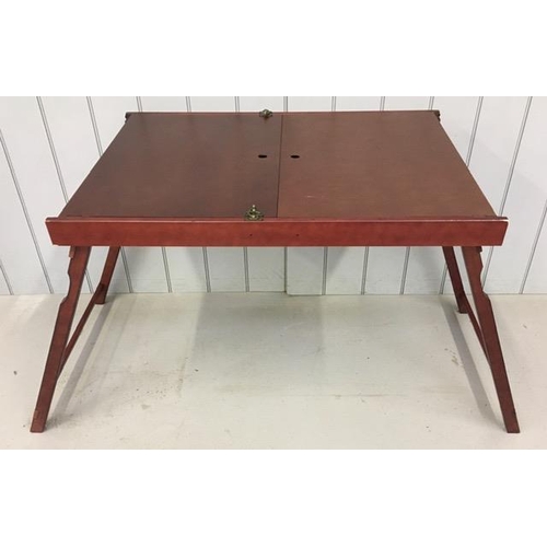 34 - A large, folding jigsaw puzzle table. Dimensions(cm) H72, W91/179, D67.