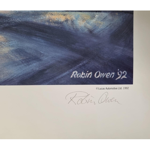 339 - A signed, limited edition (2382/3000) Formula 1 Grand Prix Nigel Mansell print, by Robin Owen 'Victo... 