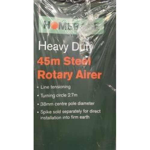 698 - A 45m rotary airer, by Homebase. Still fully packaged.