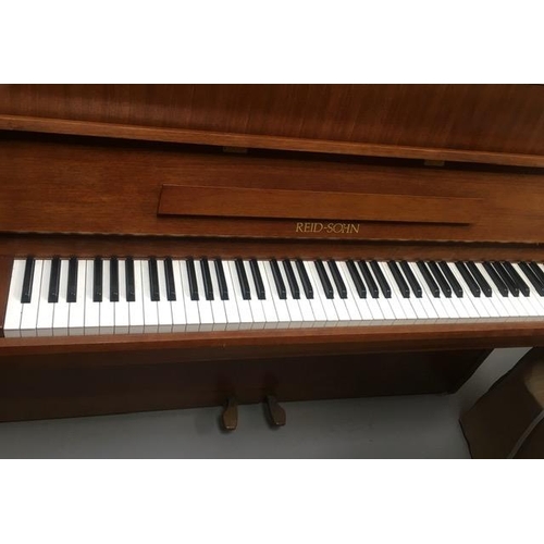 45 - A Reid-Sohn upright acoustic piano, from 1989. Model S108S. Serial no. HIB00476. Appears complete & ... 