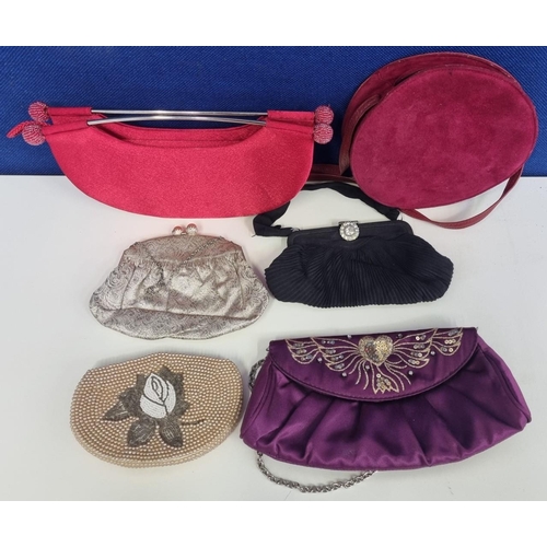 679 - A collection of six vintage clutch & evening bags (c.1950s-2000s). To include two 'Salisbury's, Fran... 