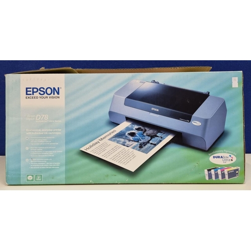 797 - A boxed 'Epson Stylus D78' printer, with paperwork & accessories. Untested.