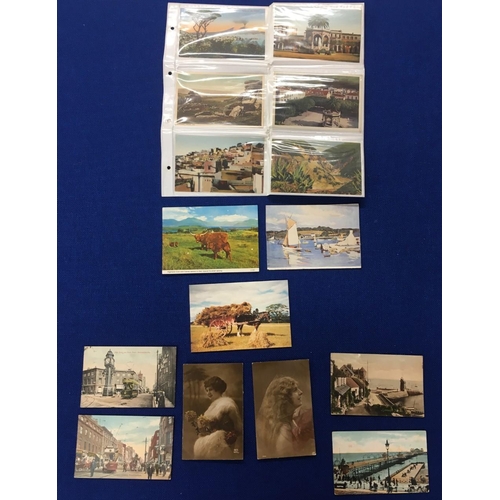 1709 - A small collection of vintage and Victorian postcards.