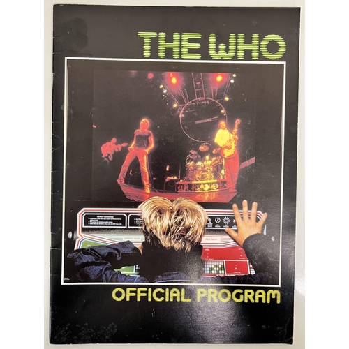 1725 - An original tour programme & ticket stubs from 1982. The Who - 