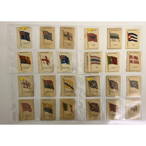 1734 - A collection of approximately 125 'Kensitas' cigarette silk badges, split into 24 transparent sleeve... 