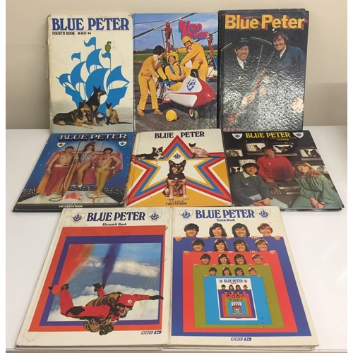 1738 - A collection of eleven Blue Peter annuals. Two each of 4th, 7th & 8th editions, together with 10th, ... 