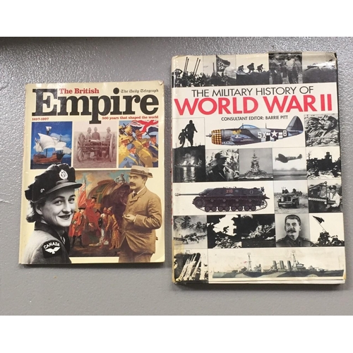 1765 - The Military History of World War II book, together with The British Empire book from the Daily Tele... 