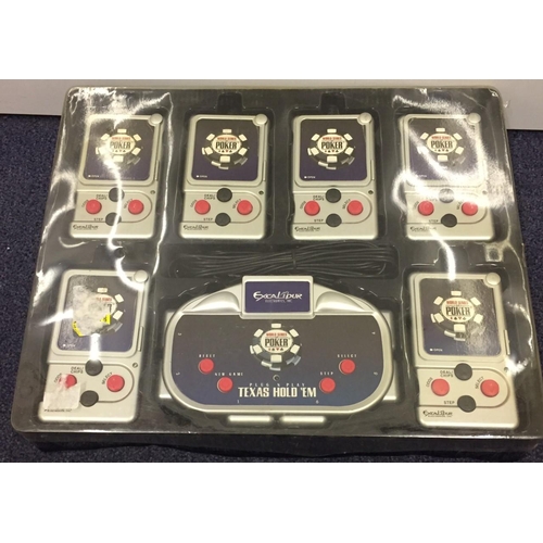 1801 - An Excalibur 'World Series of Poker' plug & play 6-player electronic Texas Hold 'em TV game. Model V... 