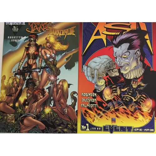 1996 - Two Event first edition comic books.
'Ash', no.1, January 1999.
'Painkiller Jane Darkchylde', no.1, ... 