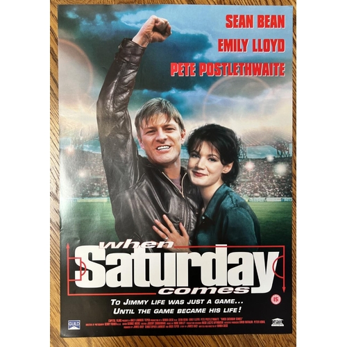 2571 - An unframed movie poster of the film 'When Saturday Comes'. 60cm x 42cm