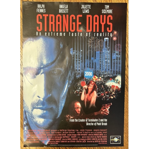 2576 - An unframed movie poster of the film 'Strange Days'. 60cm x 42cm