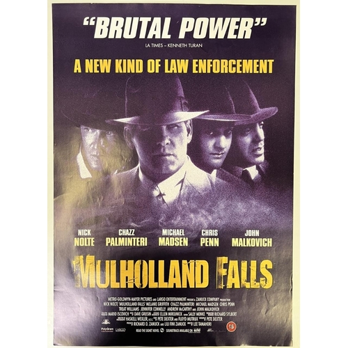 2592 - An unframed movie poster of the film 'Mulhooland Falls'. 60cm x 42cm