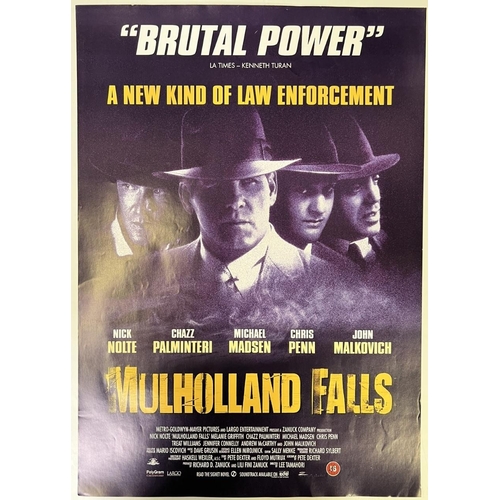 2591 - An unframed movie poster of the film 'Mulhooland Falls'. 60cm x 42cm