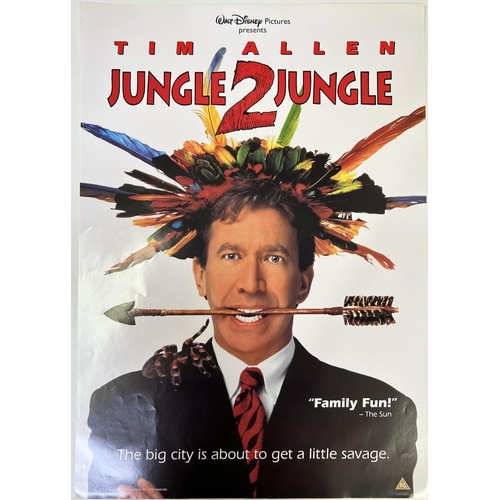 2654 - An unframed movie poster of the film 'Jungle2Jungle'. 60cm x 42cm