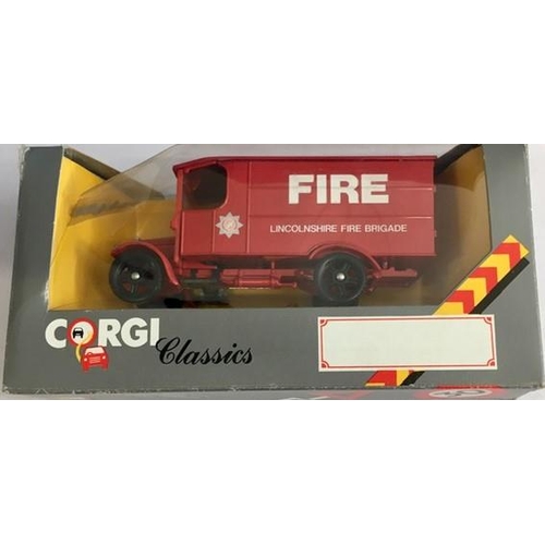 2273 - Corgi C855 1:43 Scale 1929 Thornycroft Van - 'Lincolnshire Fire'.