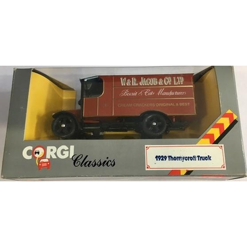 2282 - Corgi C830 1:43 Scale 1929 Thornycroft Van - 'W & R Jacob & Co Ltd'.