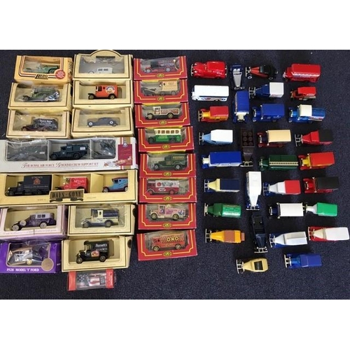 2319 - A collection of approximately 50 diecast vehicles, mostly by Lledo. Twenty boxed (boxes generally in... 