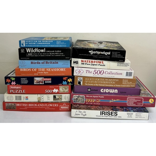 2466 - A selection of 15 boxed, vintage jigsaw puzzles. Unchecked for completeness.