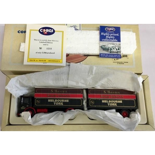 2264 - Corgi 97892 1:50 Scale AEC Mercury Truck & Trailer – ‘S Houseman’. Limited edition 1233/5500.