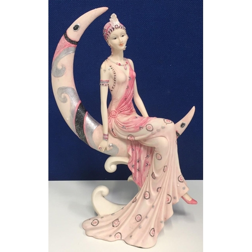 490A - A boxed Shudehill Charleston Lady on Moon figurine. (No. 81995) Height 32cm.