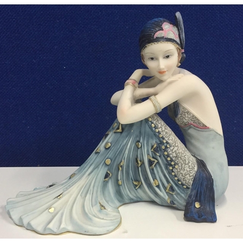 490C - A boxed Shudehill Charleston Seated Lady figurine. (No. 81990B) Height 16cm.