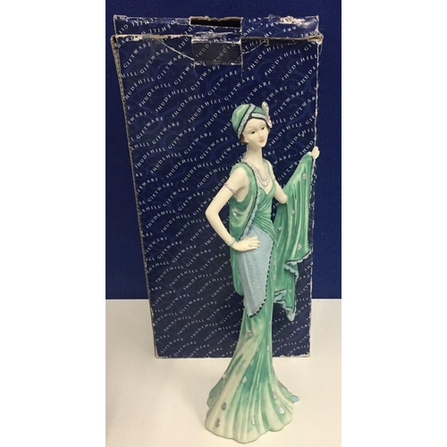 490E - A boxed Shudehill Charleston Lady with green shawl figurine. (No. 85441) Height 30cm.