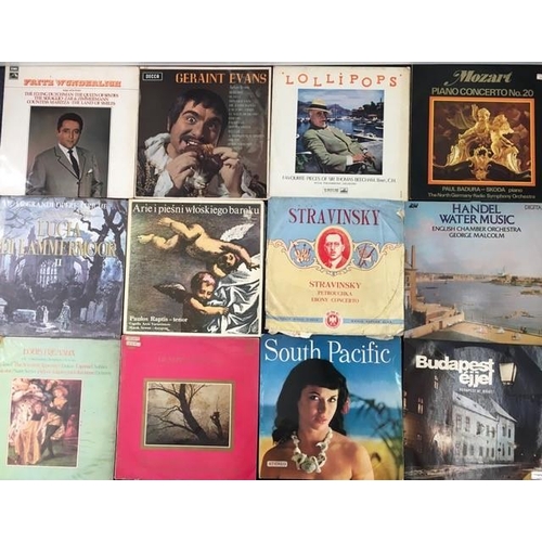 720 - A large collection of approximately 183 classical/operatic vinyl records. Mainly LP's, but includes ... 