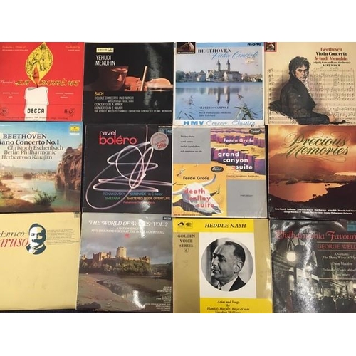 720 - A large collection of approximately 183 classical/operatic vinyl records. Mainly LP's, but includes ... 