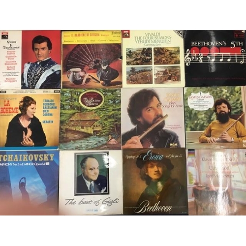 720 - A large collection of approximately 183 classical/operatic vinyl records. Mainly LP's, but includes ... 