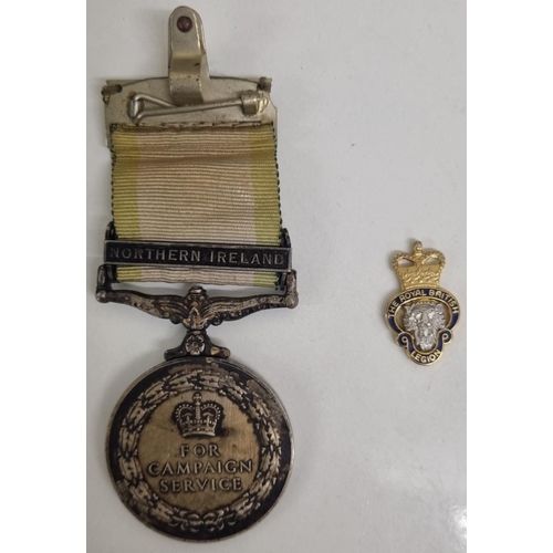 268 - A Northern Ireland general service medal, '23673515', 'Glosters', 'Sgt. P.J. Beach', together with a... 