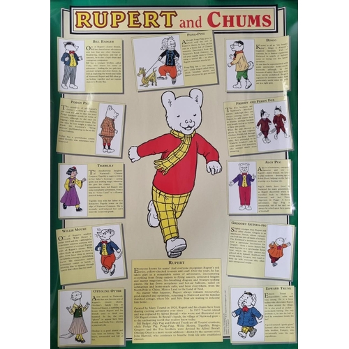 284 - A 'Rupert and Chums' poster, in a tube. Poster dimensions (cm) H59.5, W42.