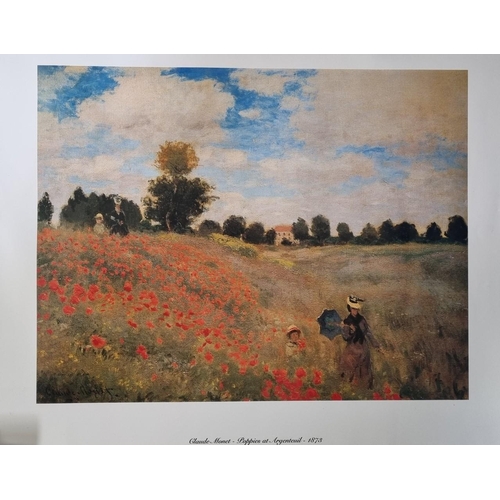 285 - A smaller 'Monet' - 'Poppies at Argenteuil' poster, in a tube. Poster dimensions(cm) H30, W40.