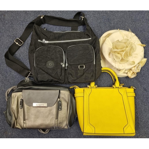 715B - A selection of ladies accessories, to include three handbags, by 'Journey', 'Topshop' & 'Rosetti', T... 