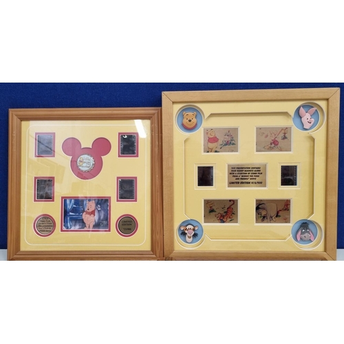 740 - Four framed, collectible sets of 'Winnie the Pooh' & 'Snow White' 'Walt Disney' film cells, all limi... 