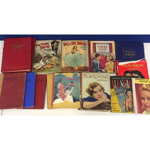 724 - A collection of movie-related books & annuals, dating from 1940's-1960's. Includes 'Picture Show' an... 