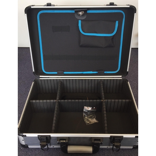 3104 - A new/unused 'Mac Allister Aluminium Organiser Case', together with another used case.