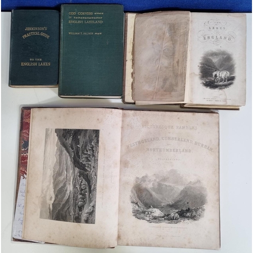 3212 - A selection of four British lake guides, to include an early 'The Lakes of England', c.1830s & 'Pict... 