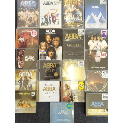 3304 - ABBA - a collection of mostly new/unplayed CD's (x13) & DVD's (x6)