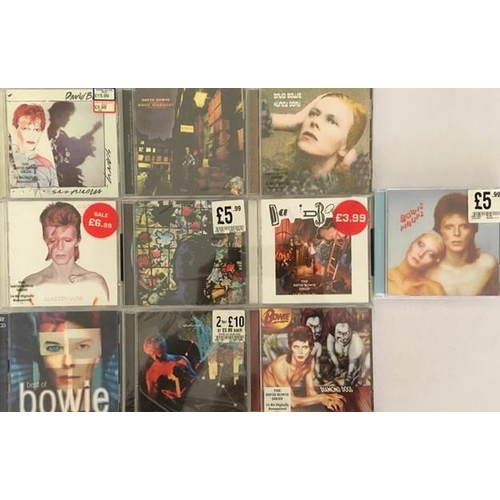 3325 - David Bowie - a collection of mostly new/unplayed CD's (x10)