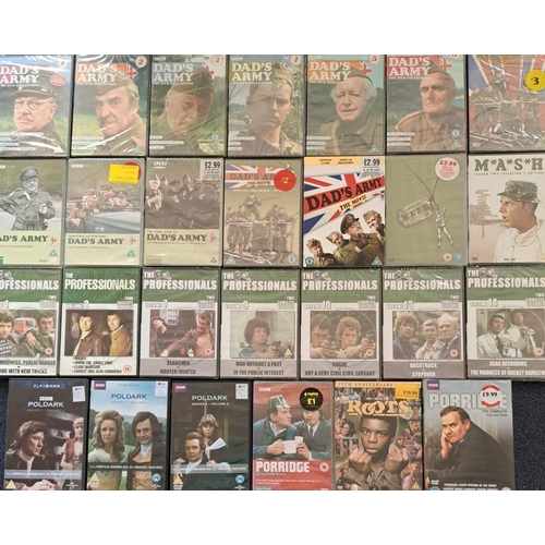 3335 - TV Series - a collection of mostly new/unplayed DVD's (x27) & CD. Includes Dad's Army(x12), The Prof... 