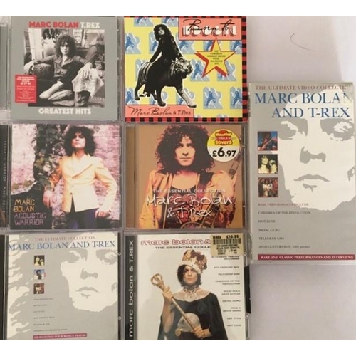 3340 - Marc Bolan & T-Rex - a collection of mostly new/unplayed CD's (x6) & Video