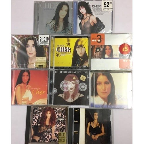 3350 - Cher - a collection of mostly new/unplayed CD's (x10)