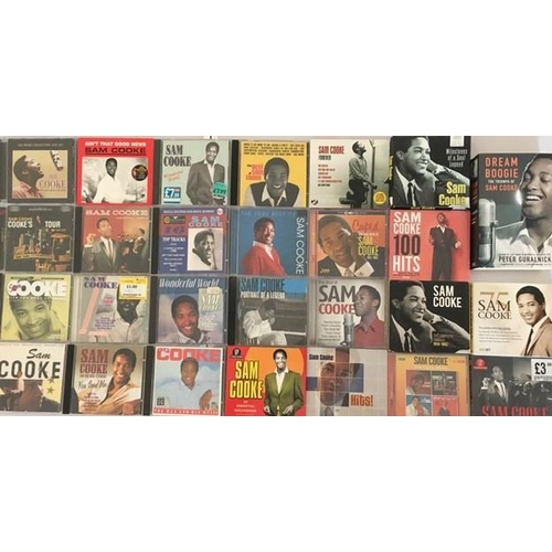 3360 - Sam Cooke - a collection of mostly new/unplayed CD's (x26), DVD's (x2) & Book