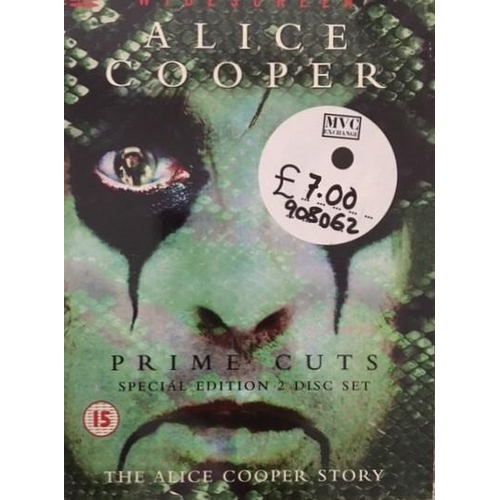 3364 - Alice Cooper - a collection of mostly new/unplayed CD's (x8) & DVD's (x2)